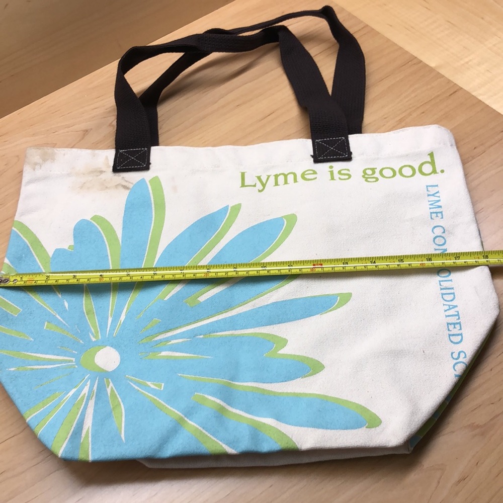 Lyme Consolidated School “Lyme is good” 100% Organic Cotton Sewn in USA Tote Bag - Picture 8 of 10